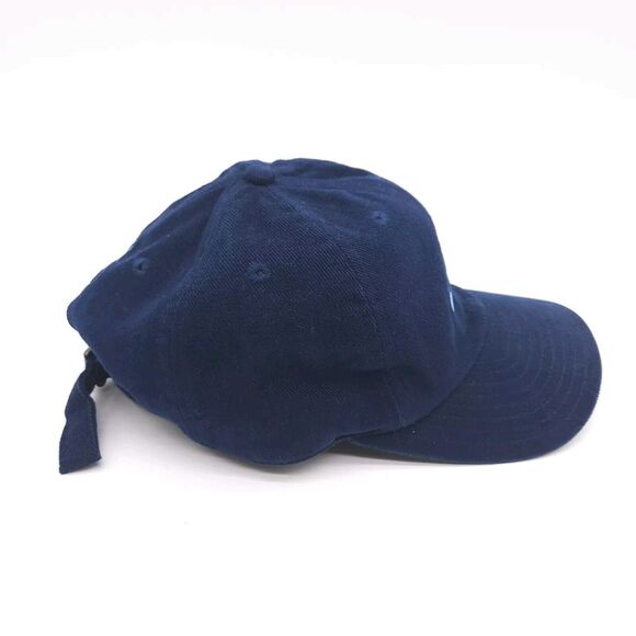 Vintage Nike Swoosh Strapback Hat Dad Ball Cap Blue Embroidered Center Check - Picture 4 of 7